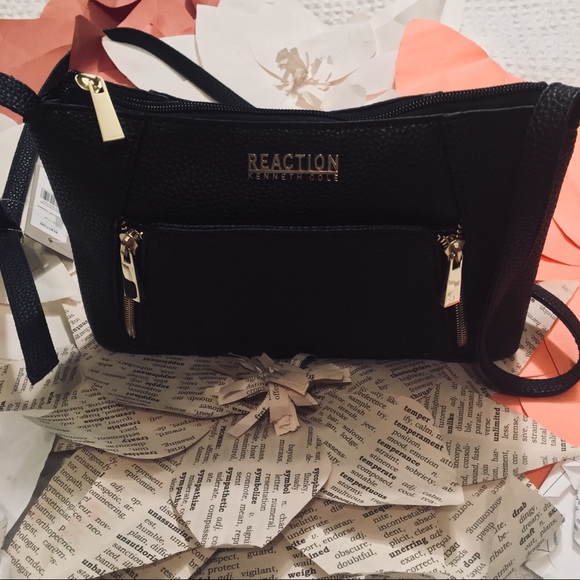 Kenneth Cole Reaction Handbags - Kenneth Cole Reaction Florence Mid Crossbody BlK